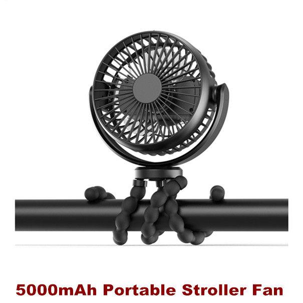 Battery Operated Stroller Handheld Personal Fans Car Seat - 实物图