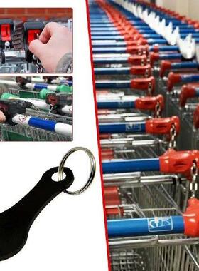 2pcs Cart Shopping Token Trolley Key Keychain Coin Quarter