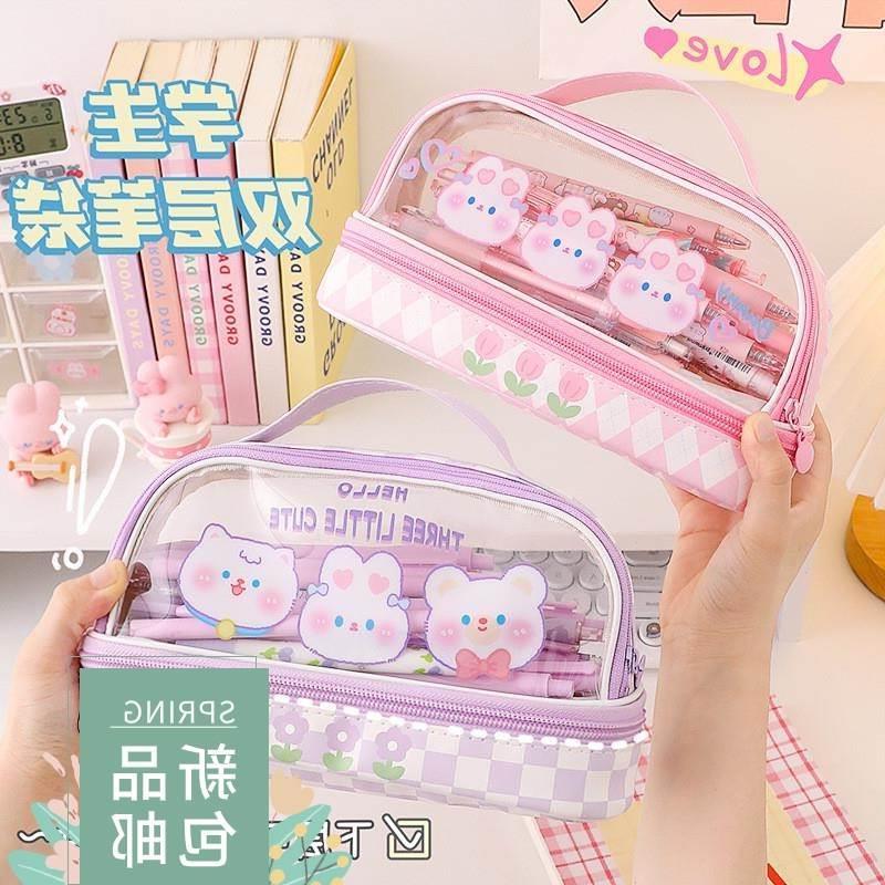functiona Pencilcase Pen Case School Supplies For Girls Boy
