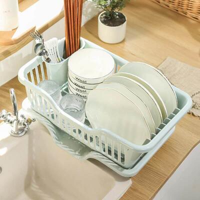 dish drying rack storage kitchen cup holder organizer洗碗架