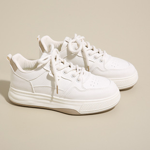 小白鞋 休闲鞋 新款 ins女学生增高厚底运动板鞋 女H6518 韩版 2025夏季