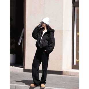 2025年网红INS新款冬季时尚百搭女款小个子短款加厚棉服