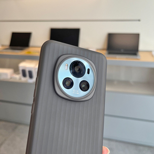 适用于荣耀Magic6Pro手机壳行李箱波纹款软壳磨砂轻薄简约经典防摔防滑大孔版镜头圆弧边不留指纹手汗保护壳