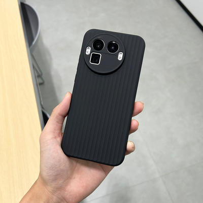 适用真我gt8pro手机壳行李箱波纹软壳realme个性简约透色商务经典圆弧边全包保护壳