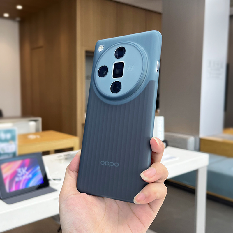 适用于Findx7Ultra手机壳OPPO行李箱波纹款软壳磨砂轻薄简约经典防摔全包镜头圆弧边透色保护壳