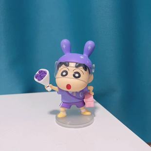 抖音爆款蜡笔小新情人节送花小新外卖员桌面礼物送男女朋友七夕