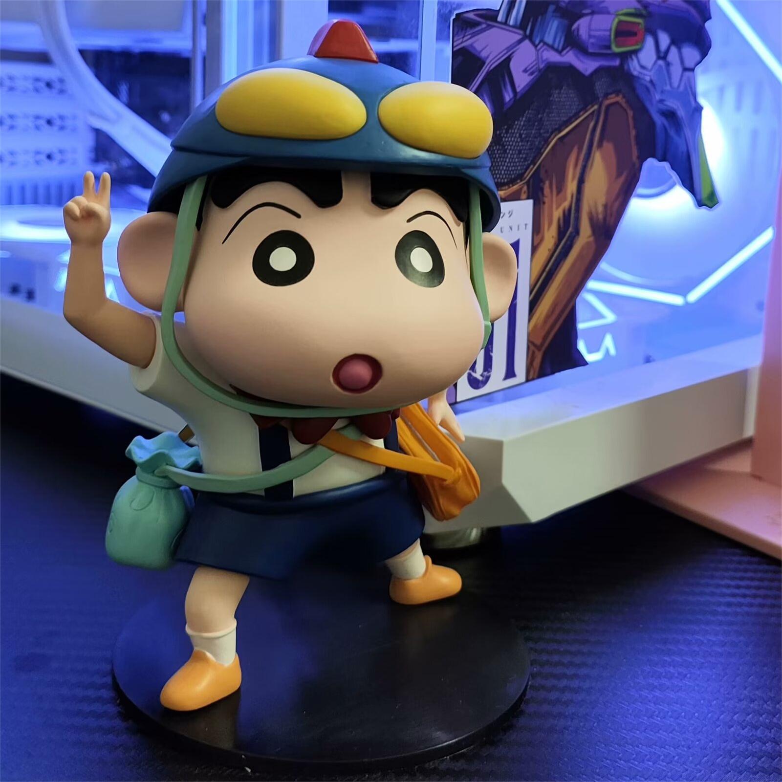 遇见蜡笔小新手办 q版点赞比耶小新 蜡笔小新摆件GK手办