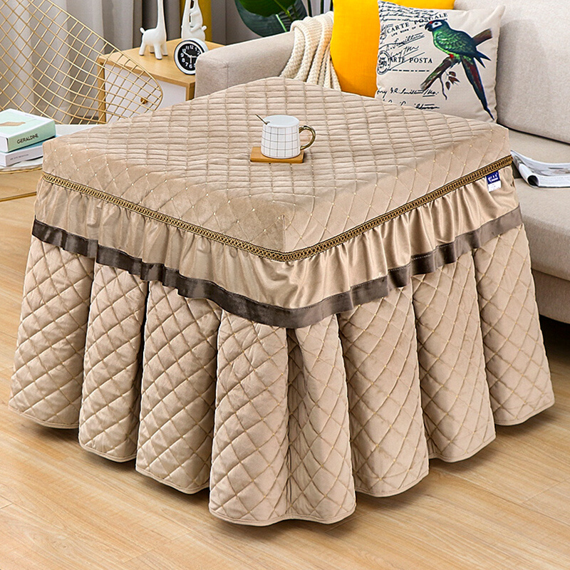 新品烤火桌罩套电炉罩正方长方形家用烤火罩电暖炉罩炉子套取暖品