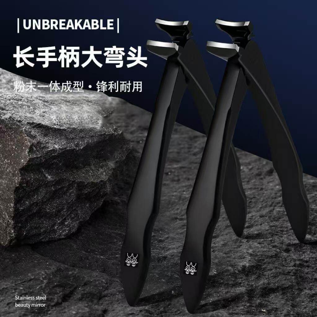德国DOUBLEDELI加长手柄大弯头指甲钳不锈钢大开口防飞溅指甲刀