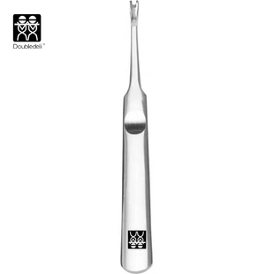 德国DOUBLEDELI不锈钢死皮推叉去死皮刀铲修手部去角质工具修脚
