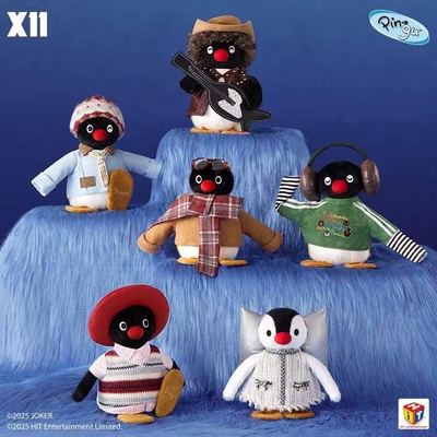 现货【X11】Pingu 45周年限定VINTAGE OOTD系列毛绒盲盒复古换装