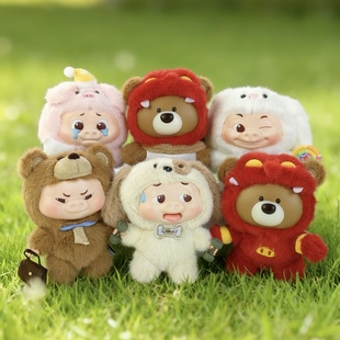 MINISO名创优品猪猪侠×吉福特家族搪胶毛绒-奇妙伙伴系列盲盒