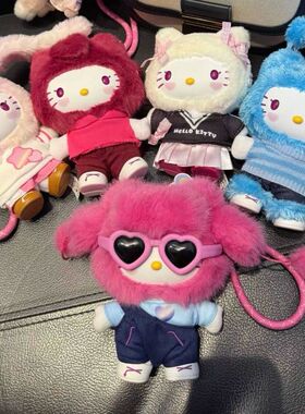 HelloKitty popstar系列搪胶毛绒潮玩盲盒可爱挂件女生送人礼物