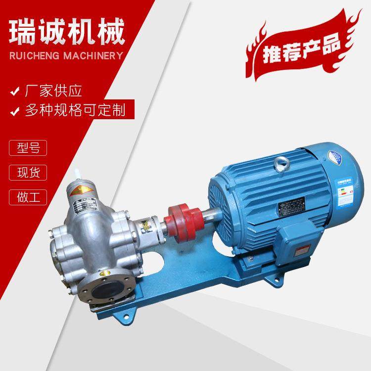 防腐蚀304不锈钢合金材质铸铝高温电动齿轮泵润滑油220vkcb齿轮泵