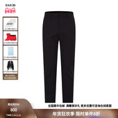 休闲裤 RARE威雅男裤 子黑色薄款 四面弹男士 奥莱 春夏裤