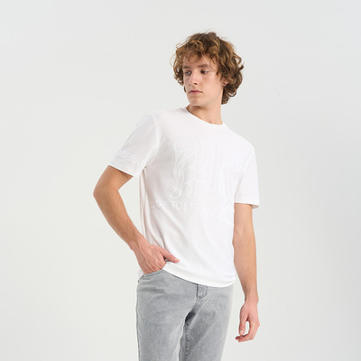 RARE威雅男装白色圆领短袖T恤