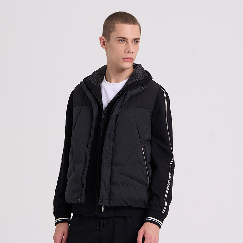 RARE威雅男装黑色拼接