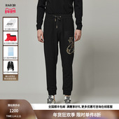 奥莱 春夏卫裤 黑金重工链条字母男士 RARE威雅男裤 针织裤