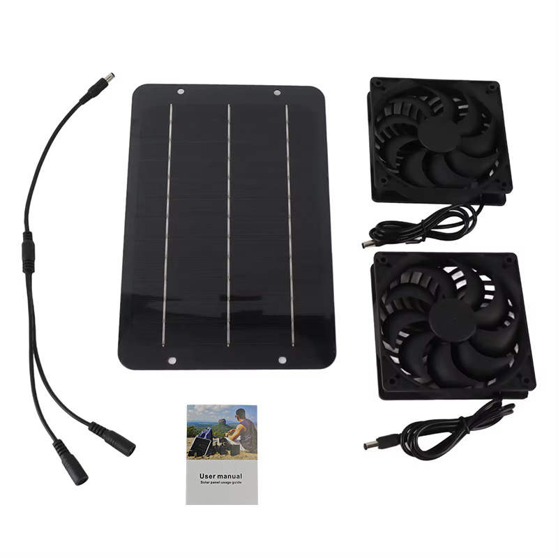 热销太阳能板风扇10W12V宠物
