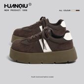 百搭运动鞋 环球厚底增高德训鞋 复古休闲板鞋 时尚 女款 2025秋冬新款
