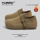 百搭通勤休闲鞋 环球复古勃肯鞋 子 新款 厚底增高懒人鞋 女款 2026春季