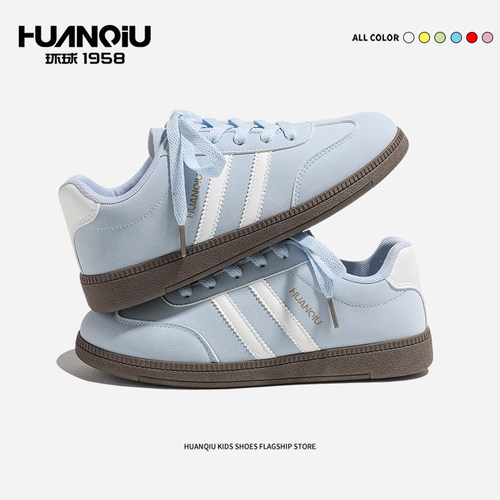 环球德训鞋2025秋季新款百搭板鞋大学生爆款加绒鞋保暖运动女鞋子