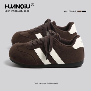 环球复古百搭德训鞋女款2026春秋季新款大头板鞋增高时尚休闲女鞋