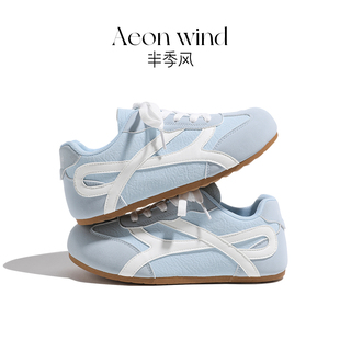 半季风德训鞋女款2026春秋季新款爆款透气运动板鞋百搭小白鞋女鞋