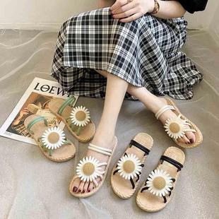 女潮仙女风平跟两穿凉拖女 2020新款 拖鞋 外穿学生韩版 女鞋 夏季