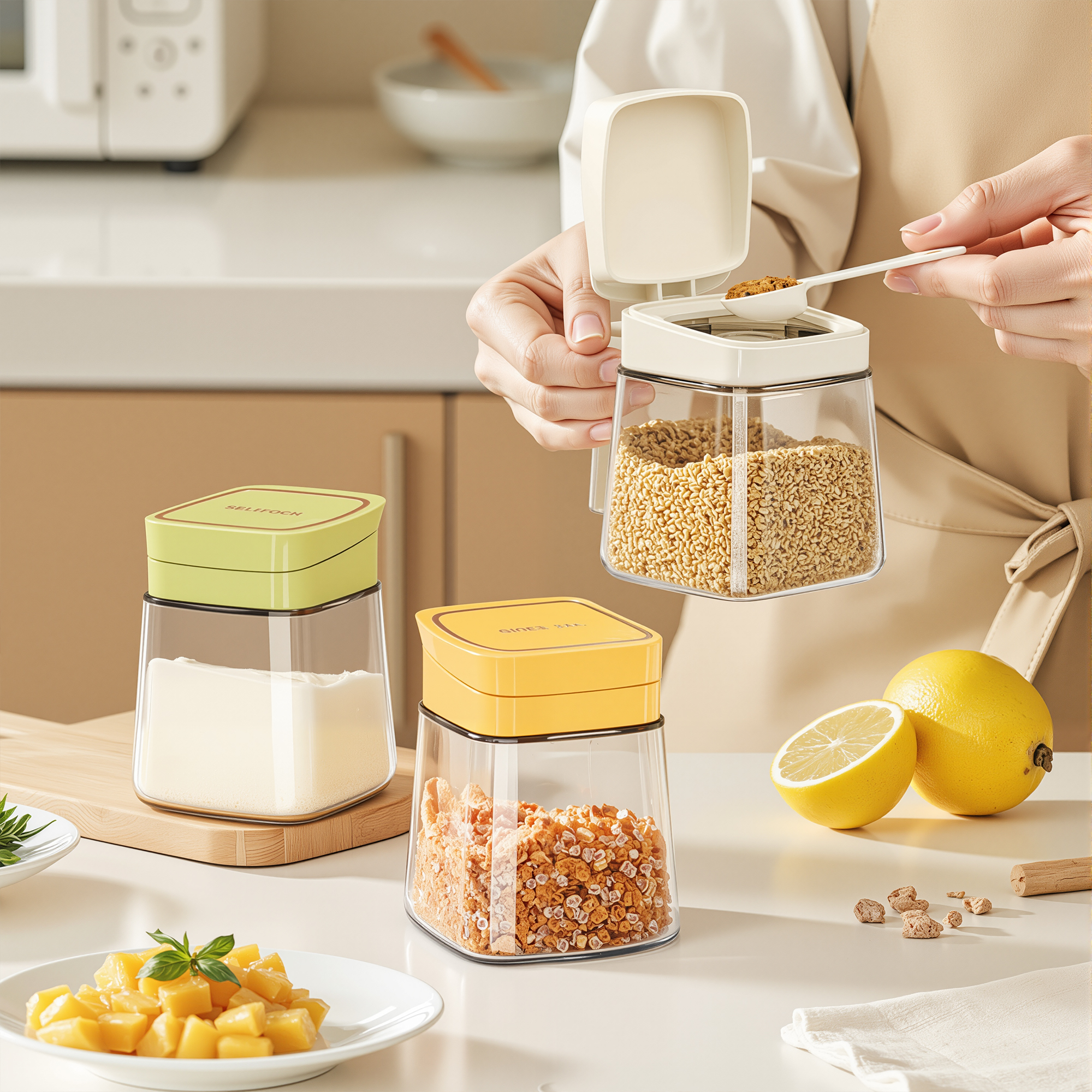 放盐罐子密封防潮厨房调料罐家用