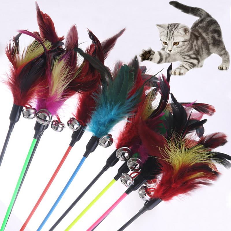 Cat Toy Feather Toy For Cats Kittens Interactive Cat Toy Pe