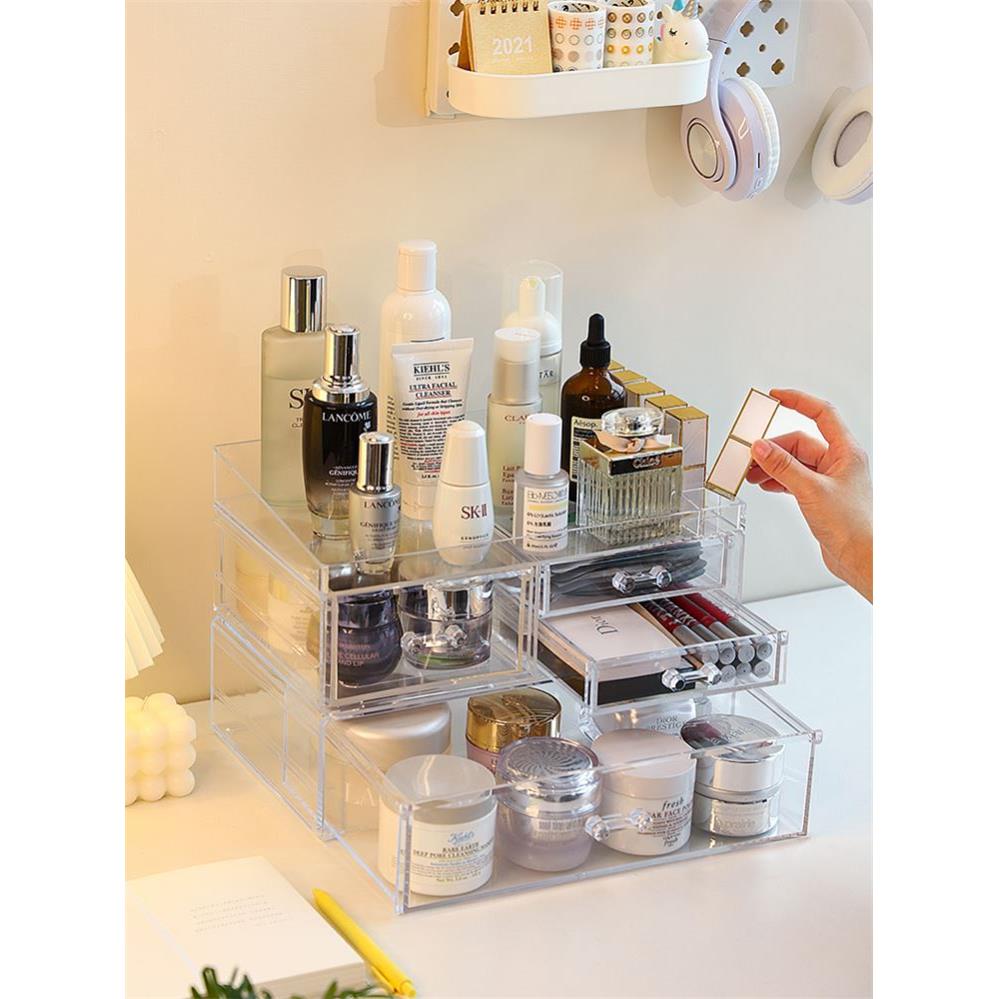 便携式透明化妆组织者存储盒丙烯酸Ma