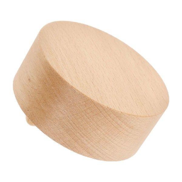 Round Wood Box Parts Compact Size Lightweight Craft Musical