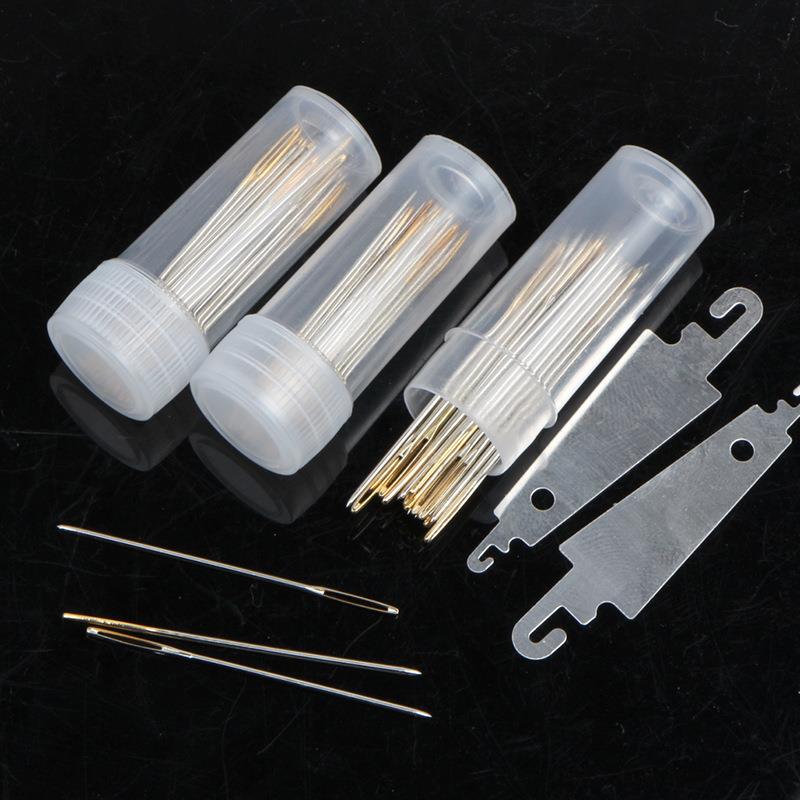 30pcs Cross Stitch Needles Gold Tail Needle Blunt Embroidery