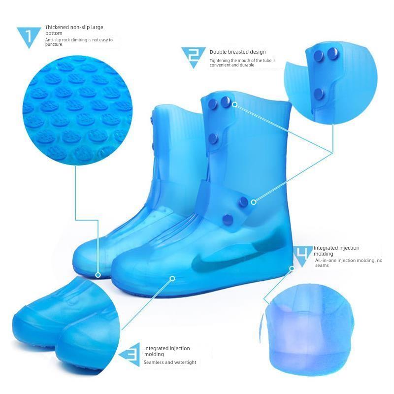Rain Boots Waterproof Shoe Cover Silicone Unisex Shoes Prote