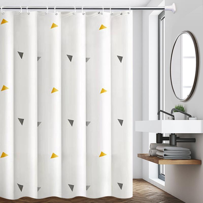 Bathroom shower curtain door partition waterproof cloth