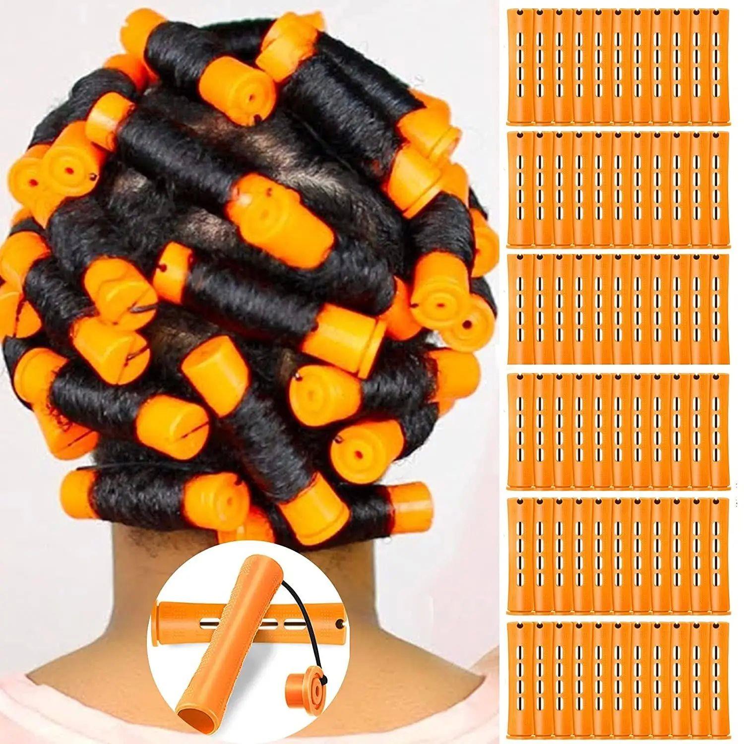 10pcs Hair Cold Roller Heatless Curling Curlers Hair Heatles