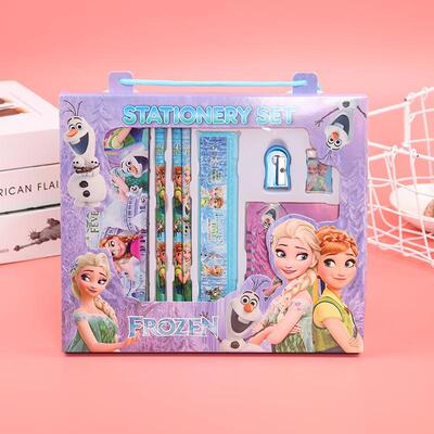 kids stationery set box set pencil ruler rubber children