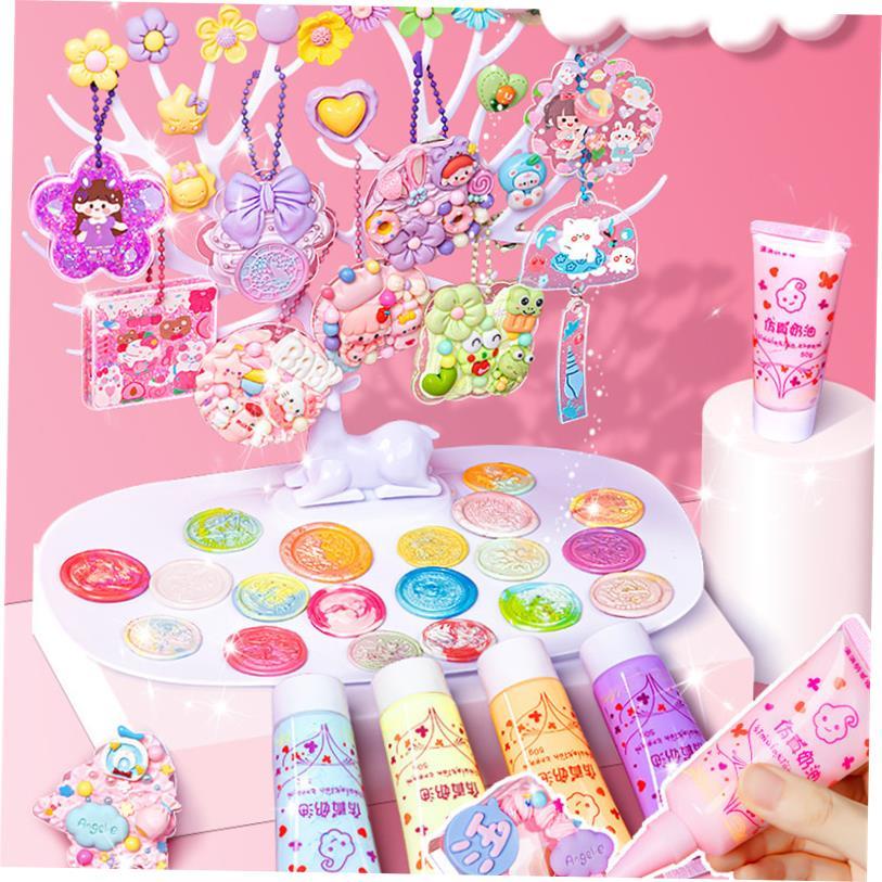 Cream gum Guka set diy material Quicksand Guka stickers贴纸