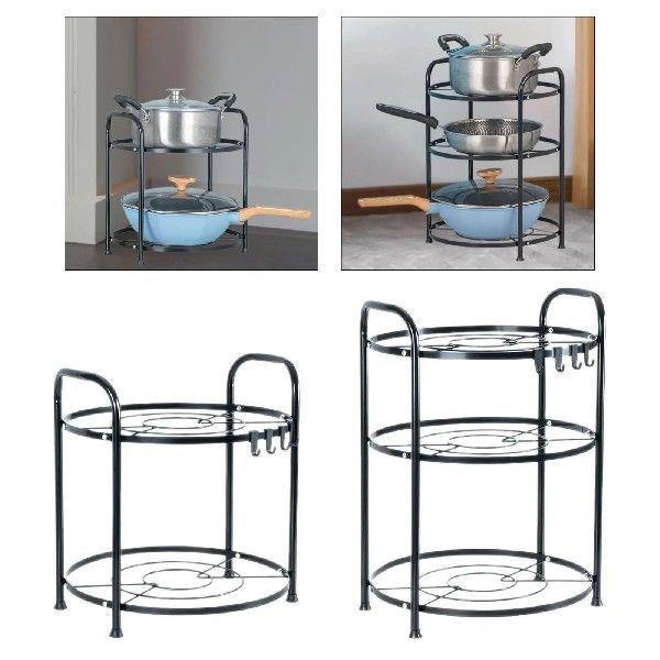 Pots and Pans Organizer Kitchen Shelf Freestanding Heavy