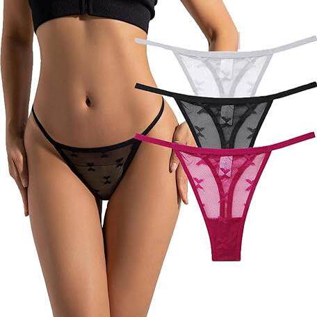 Women Mesh G-String Thongs Panties Bikini Lightweight Underw