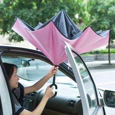 long shank double layer inverted umbrella windproof golf