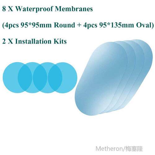 2/4/8pcs Car Side Rearview Mirror Waterproof Anti-Fog Film S