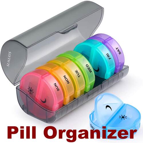 Pill Organizer Medicine Box 2 times a day