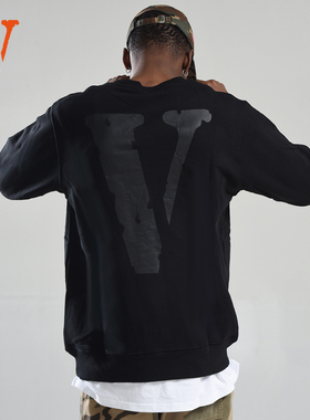 VLONECrewneck Friends-经典大Logo套头圆领情侣款 卫衣 黑色