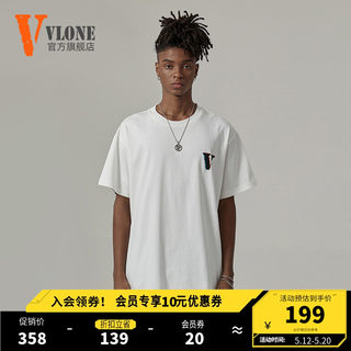 VLONE专柜正品短袖T恤2023年夏季潮流新款打底衫ins潮牌纯棉上衣
