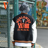 刺绣拼接棒球服 秋冬季 男女同款 VLONE 情侣款 2025新款 美式 外套