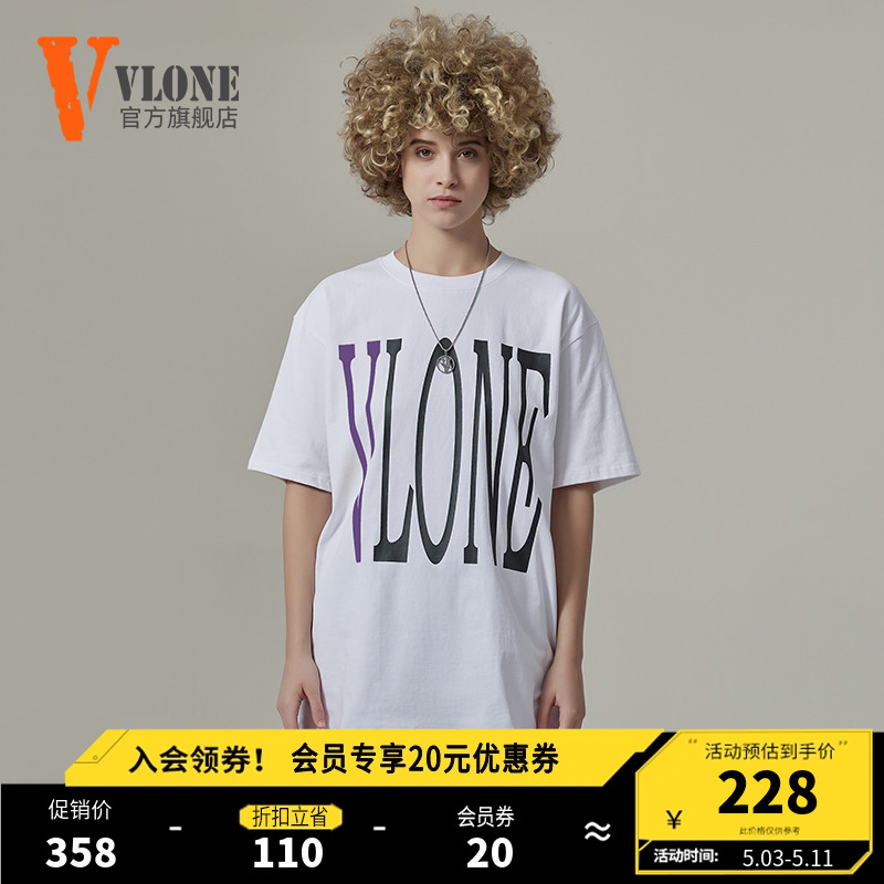 夏季纯棉休闲短袖VLONE