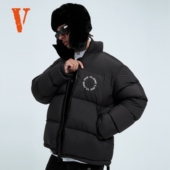 VLONE 无帽面包羽绒服男 冬季 大LOGO系列Puffer立体刺绣 2025新款