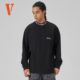T恤情侣款 VLONE 提花半高领 重磅宽松长袖 SS24 心电图刺绣logo